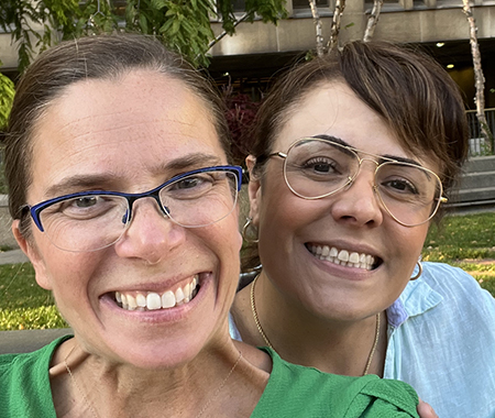 Dr. Patricia Stoddard Dare (left) with top BSW student Edith Cabrera